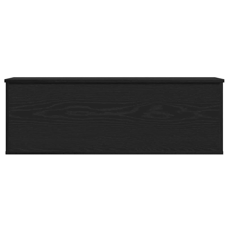 Opslagdoos met opslag Zwart eiken 102 x 35 x 35 cm Bewerkt hout