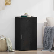 Dressoir zwart eiken 50x42,5x93 cm