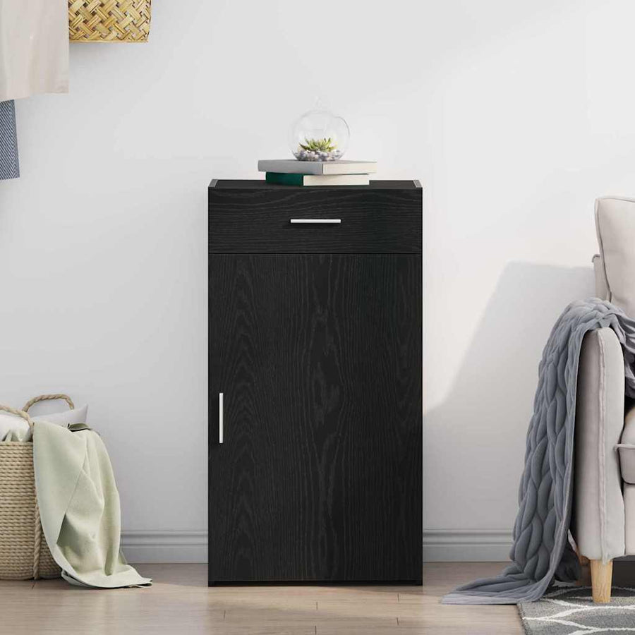 Dressoir met lade Zwart Eiken 50 x 42,5 x 93 cm