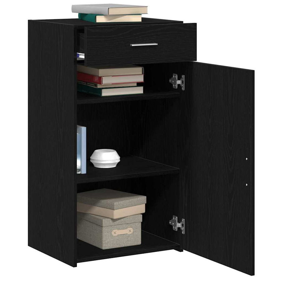Dressoir met lade Zwart Eiken 50 x 42,5 x 93 cm