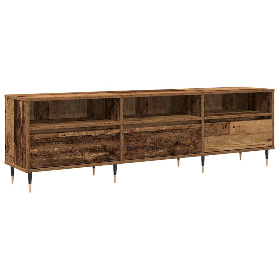 TV-kast Oud Hout 150 x 30 x 45 cm Bewerkt hout