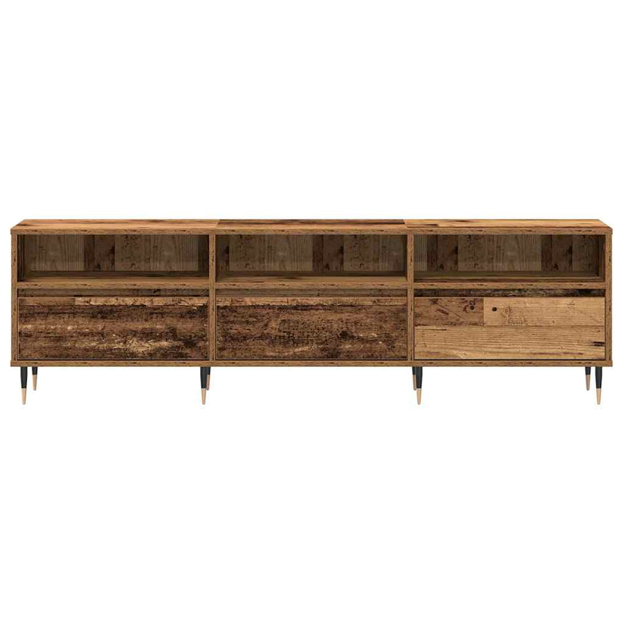 TV-kast Oud Hout 150 x 30 x 45 cm Bewerkt hout