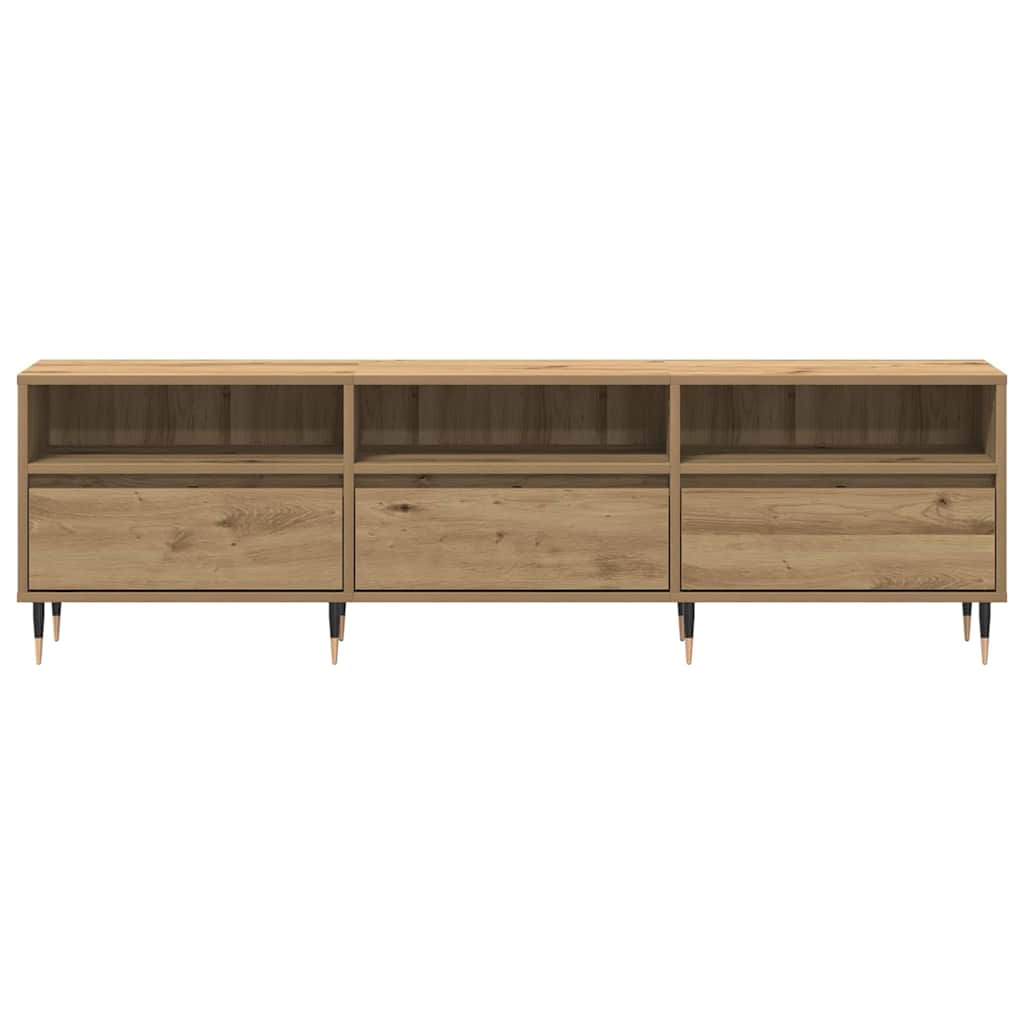 Tv-Kast Artisan Eiken 150 X 30 X 45 Cm Bewerkt Hout artisanaal eikenkleurig