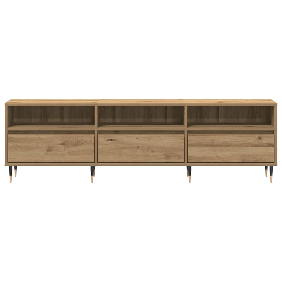 Tv-Kast Artisan Eiken 150 X 30 X 45 Cm Bewerkt Hout artisanaal eikenkleurig