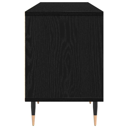 TV-kast Zwart Eiken 150 x 30 x 45 cm Bewerkt hout