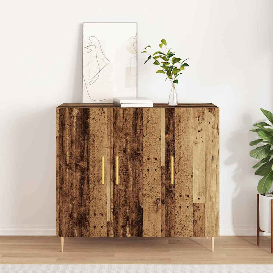 Dressoir Oudhout 90 x 34 x 80 cm Bewerkt hout