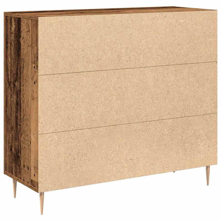 Dressoir Oudhout 90 x 34 x 80 cm Bewerkt hout