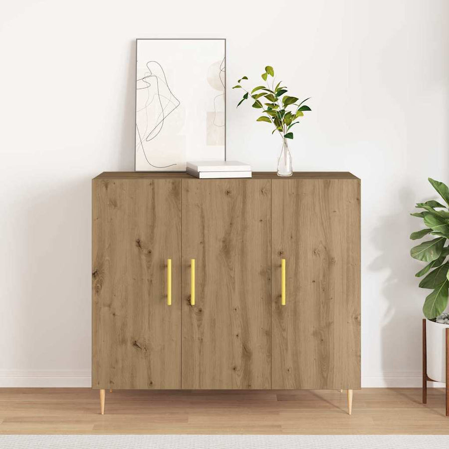 Dressoir Artisan Eiken 90 x 34 x 80 cm Bewerkt hout