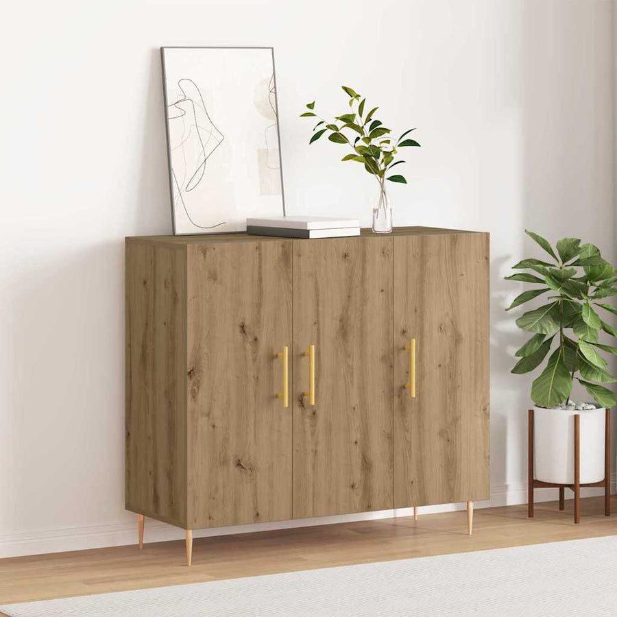 Dressoir Artisan Eiken 90 x 34 x 80 cm Bewerkt hout