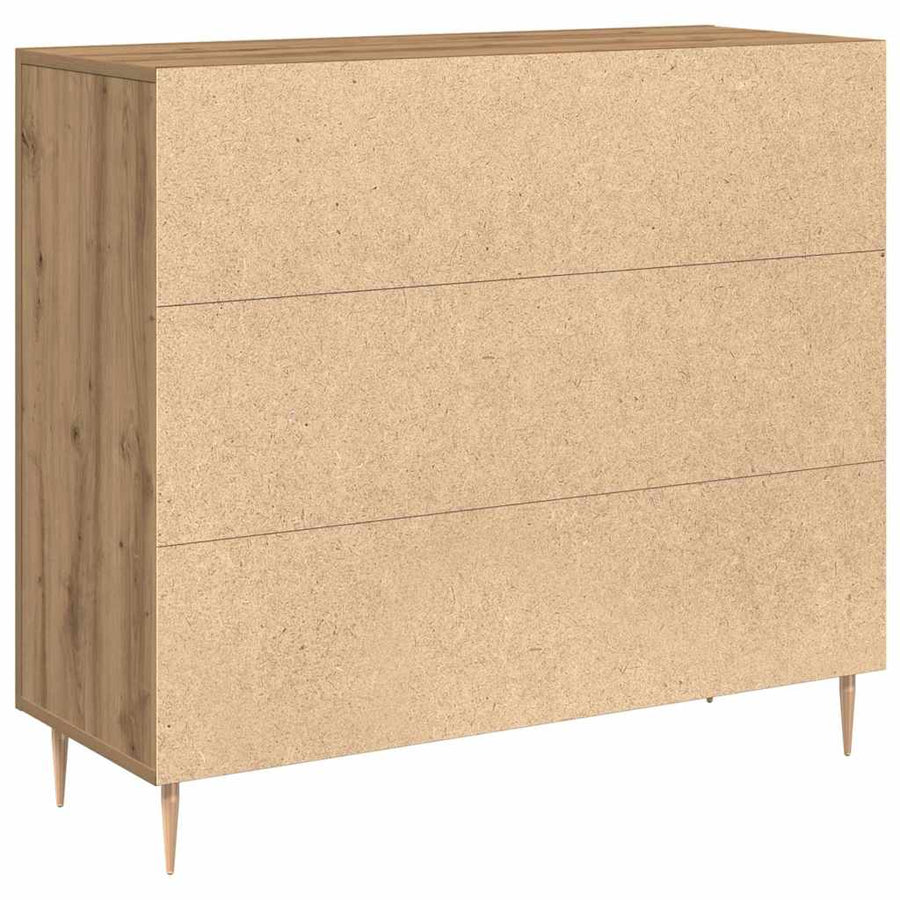 Dressoir Artisan Eiken 90 x 34 x 80 cm Bewerkt hout