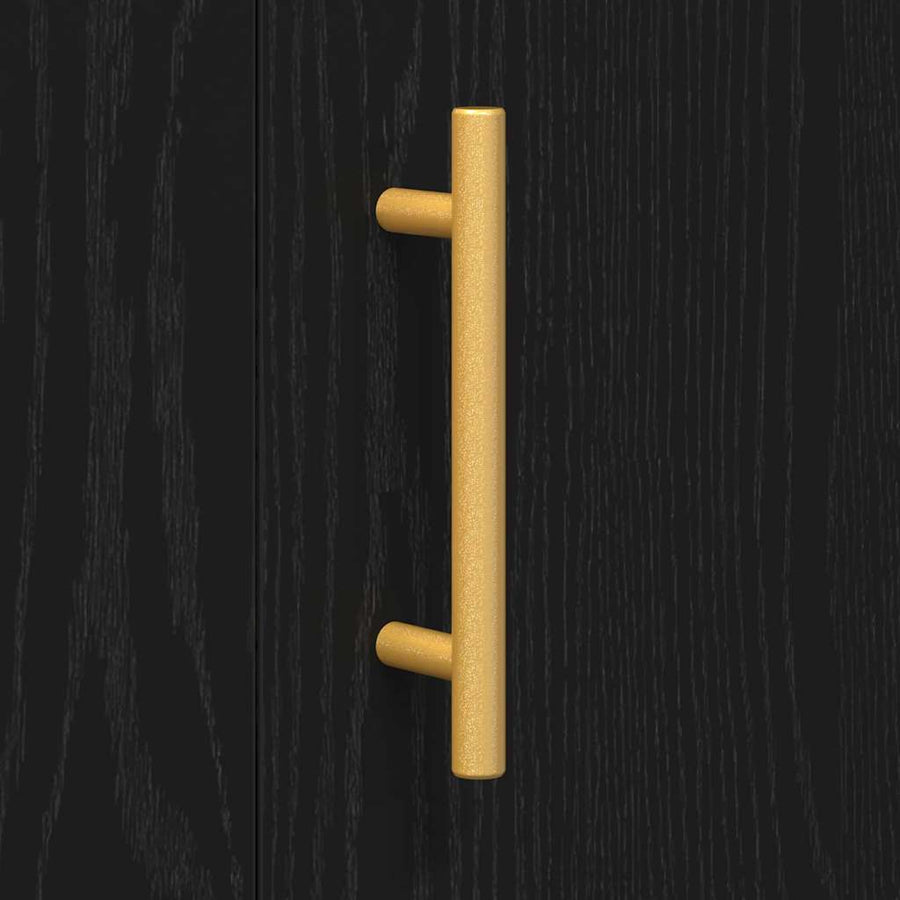 Dressoir Zwart Eiken 90 x 34 x 80 cm Bewerkt hout
