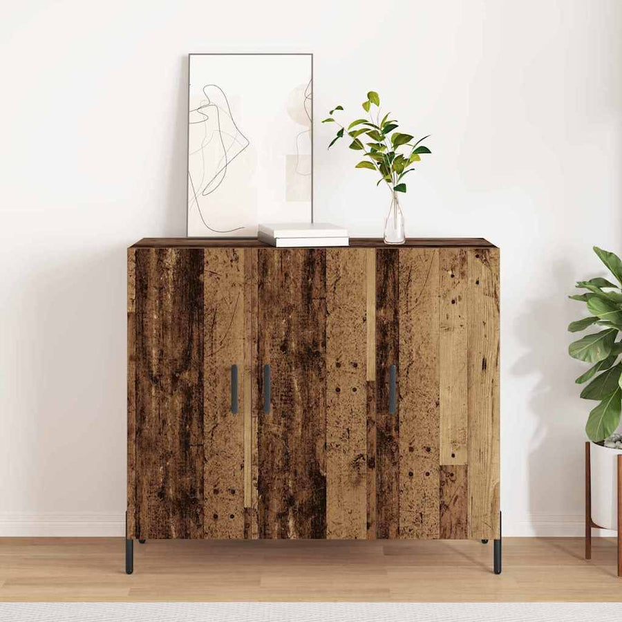 Dressoir Oudhout 90 x 34 x 80 cm Bewerkt hout