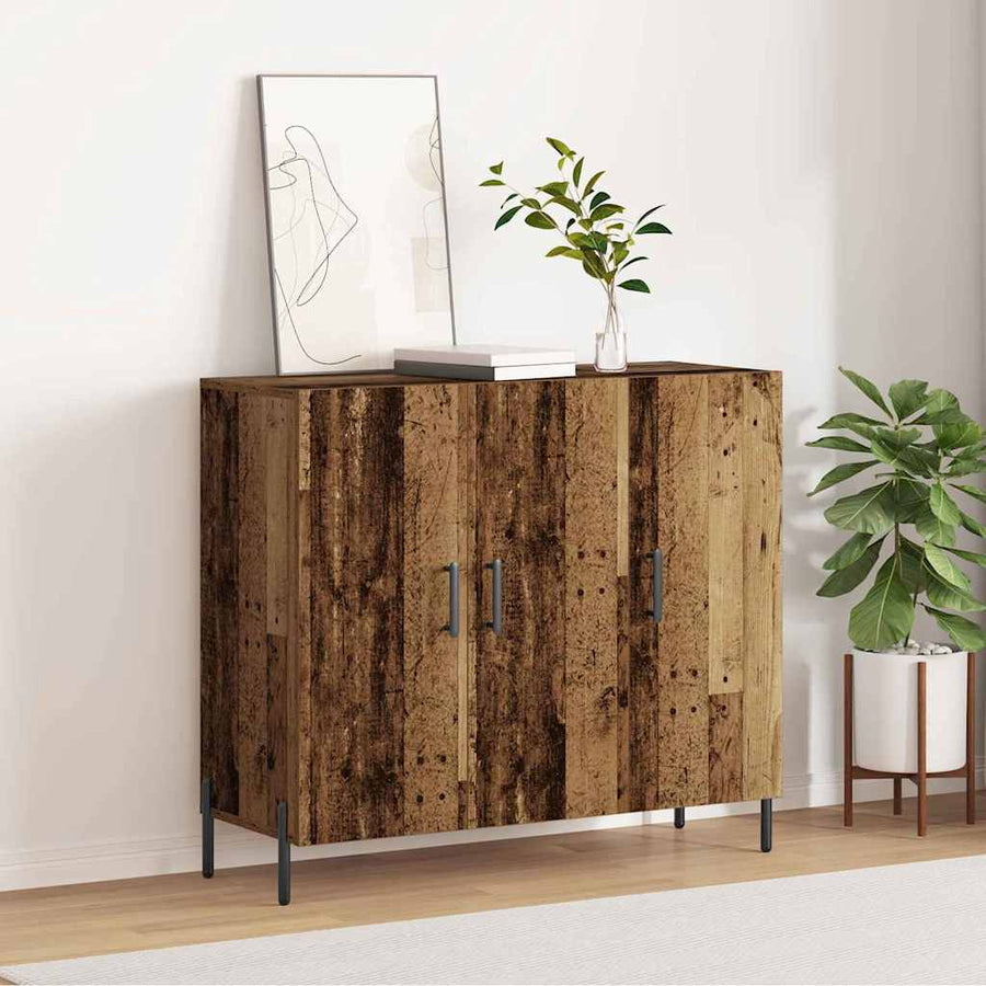 Dressoir Oudhout 90 x 34 x 80 cm Bewerkt hout