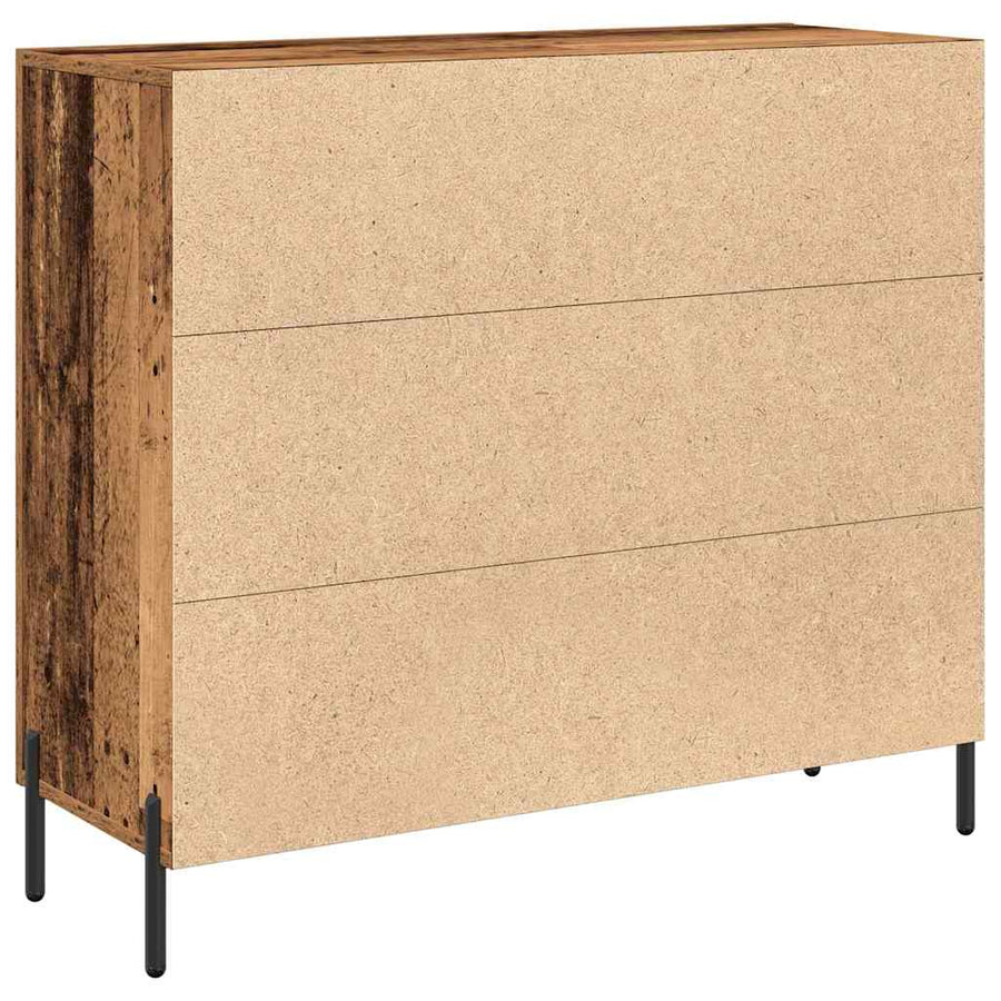 Dressoir Oudhout 90 x 34 x 80 cm Bewerkt hout