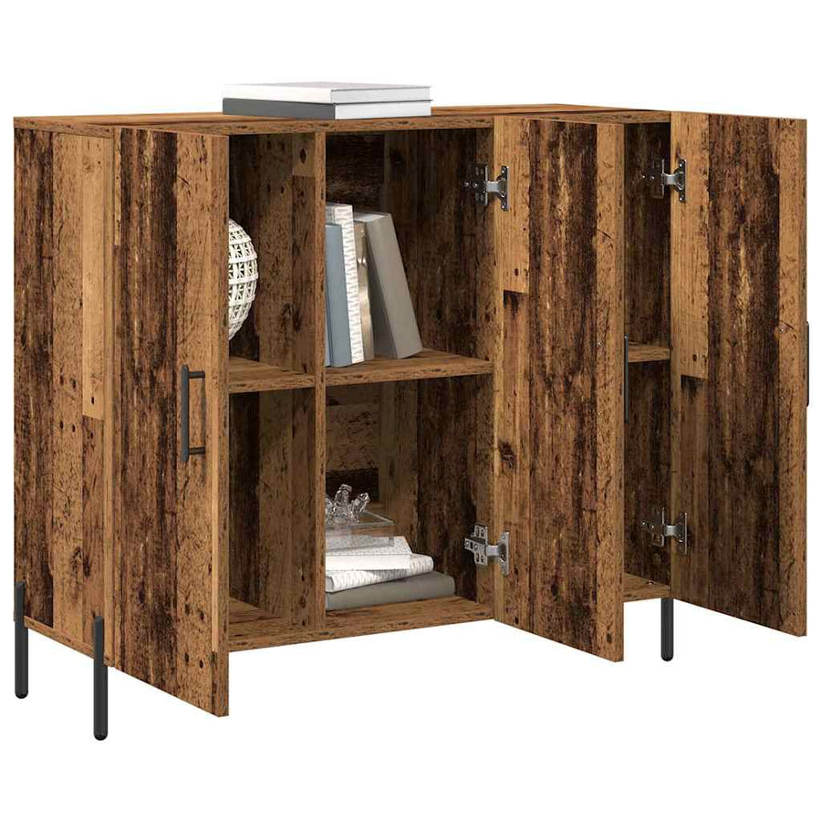 Dressoir Oudhout 90 x 34 x 80 cm Bewerkt hout