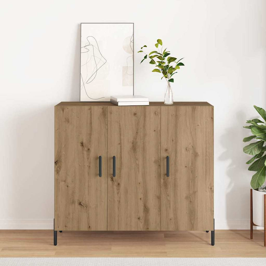 Dressoir Artisan Eiken 90 x 34 x 80 cm Bewerkt hout
