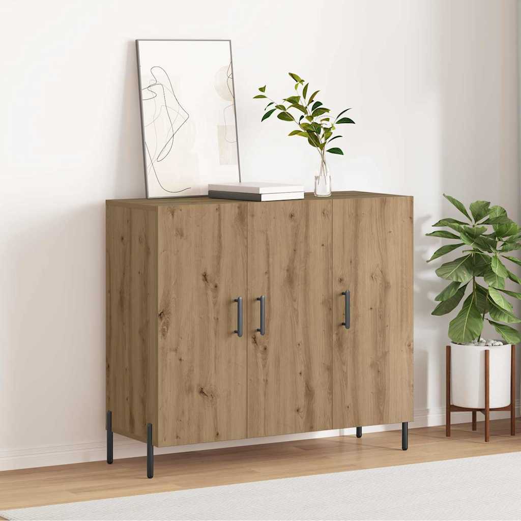 Dressoir Artisan Eiken 90 x 34 x 80 cm Bewerkt hout