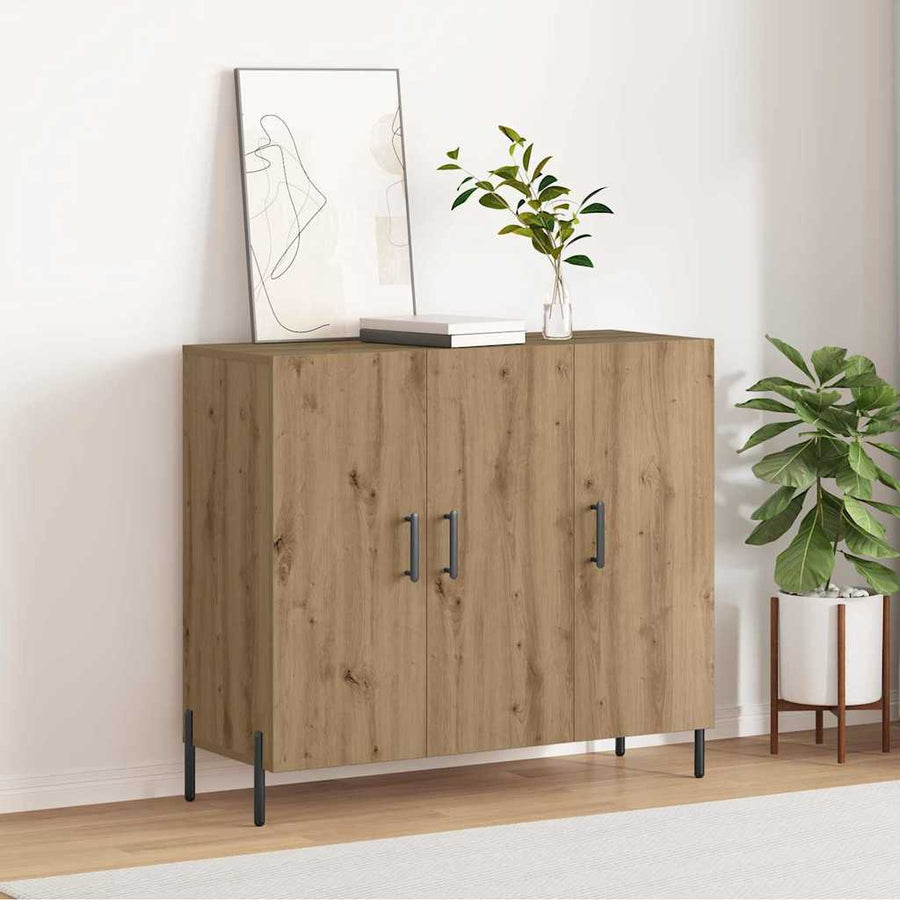 Dressoir Artisan Eiken 90 x 34 x 80 cm Bewerkt hout
