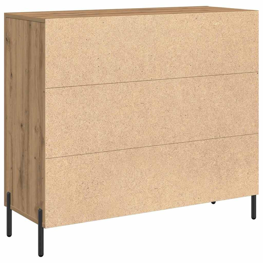 Dressoir Artisan Eiken 90 x 34 x 80 cm Bewerkt hout
