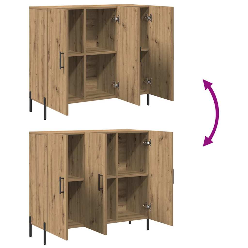 Dressoir Artisan Eiken 90 x 34 x 80 cm Bewerkt hout