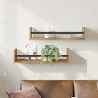 Wall Shelf Wall Mounted 2 pcs Artisan Oak 60 x 16 x 14 cm