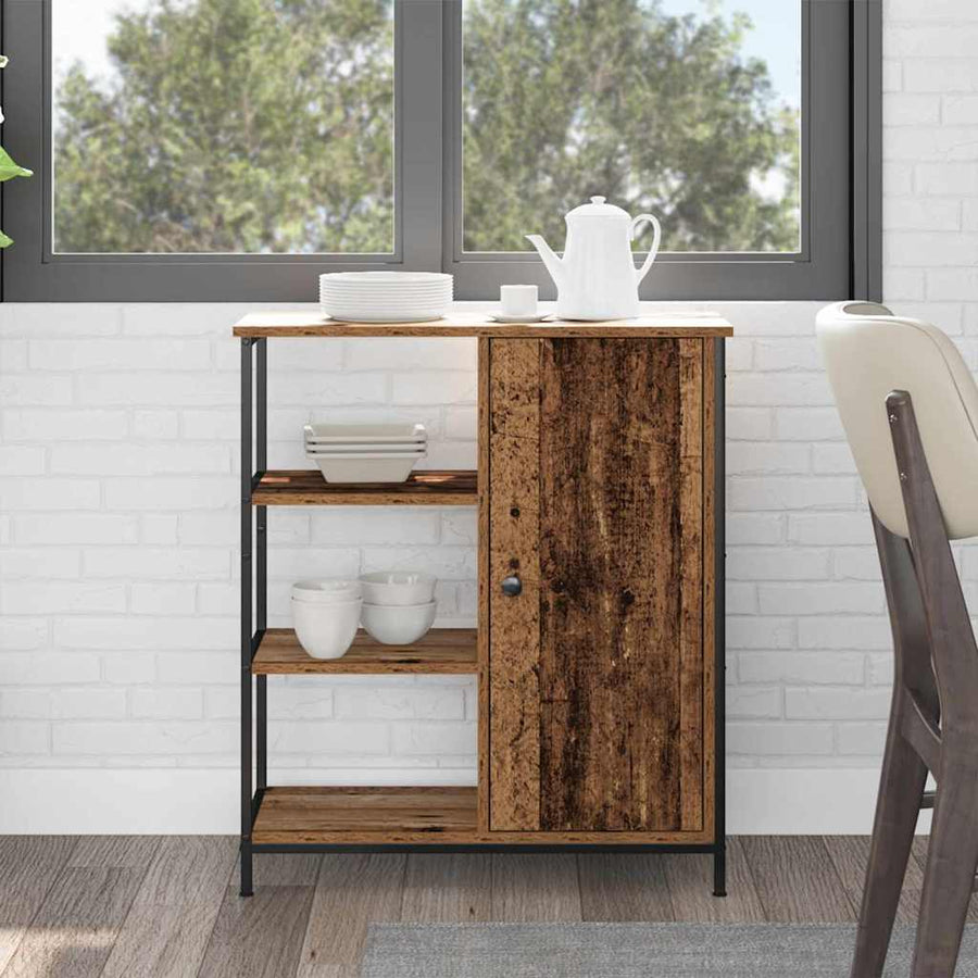 Dressoir Oude Hout 70X30X80 Cm Engineered Hout Oud hout