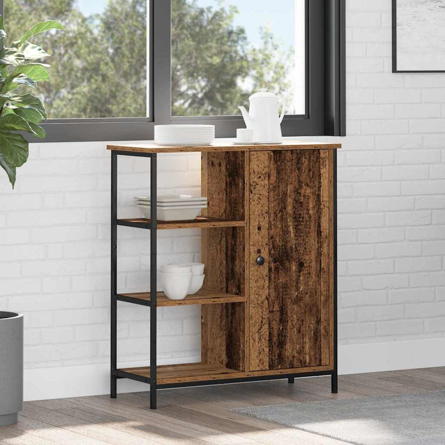 Dressoir Oude Hout 70X30X80 Cm Engineered Hout Oud hout