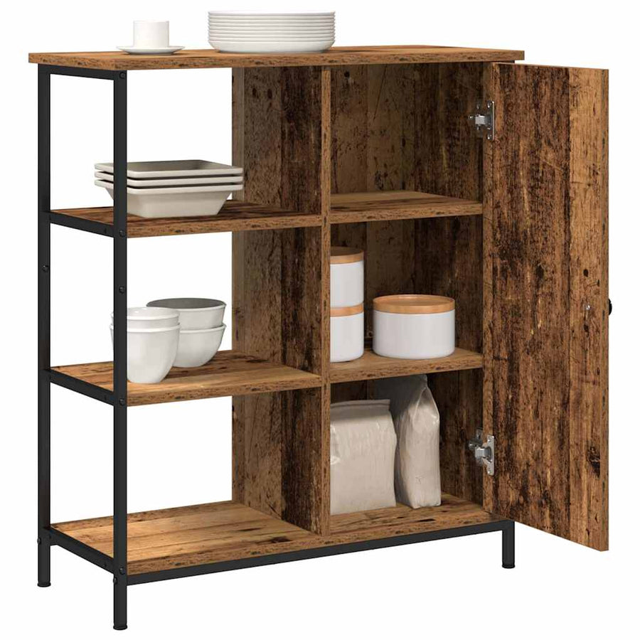Dressoir Oude Hout 70X30X80 Cm Engineered Hout Oud hout