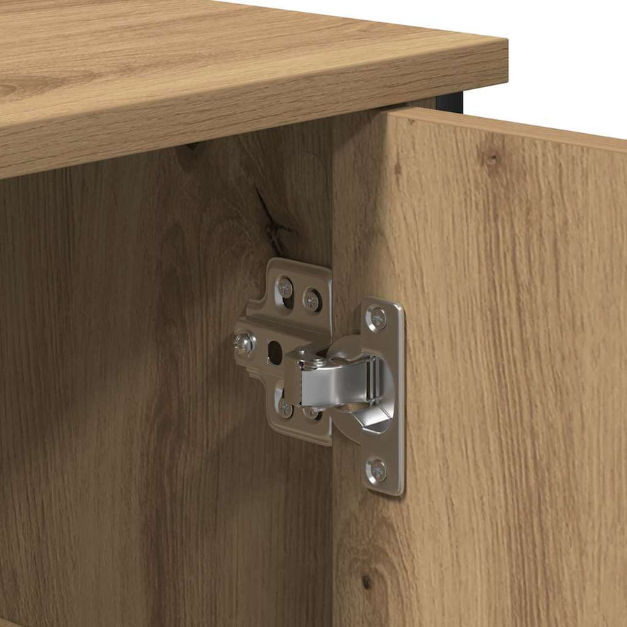 Sideboard Artisan Eiken 70X30X80 Cm Geengineerd Hout artisanaal eikenkleurig