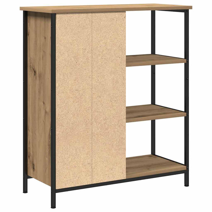 Sideboard Artisan Eiken 70X30X80 Cm Geengineerd Hout artisanaal eikenkleurig