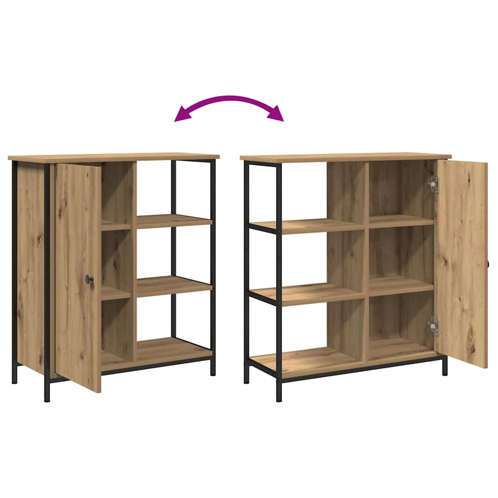 Sideboard Artisan Eiken 70X30X80 Cm Geengineerd Hout artisanaal eikenkleurig