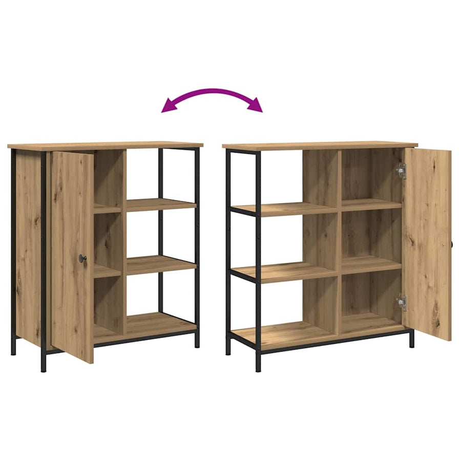 Sideboard Artisan Eiken 70X30X80 Cm Geengineerd Hout artisanaal eikenkleurig