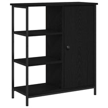 Dressoir 70X30X80 Cm Bewerkt Hout Kleurig Zwart eiken