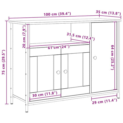 Dressoir Artisan Eiken 100 x 35 x 75 cm