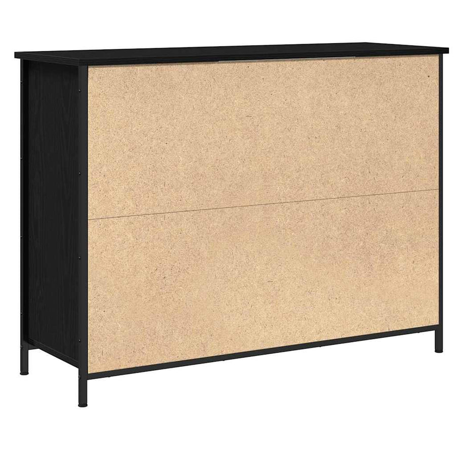 Dressoir Zwart Eiken 100 x 35 x 75 cm