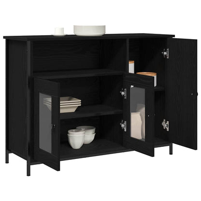 Dressoir Zwart Eiken 100 x 35 x 75 cm