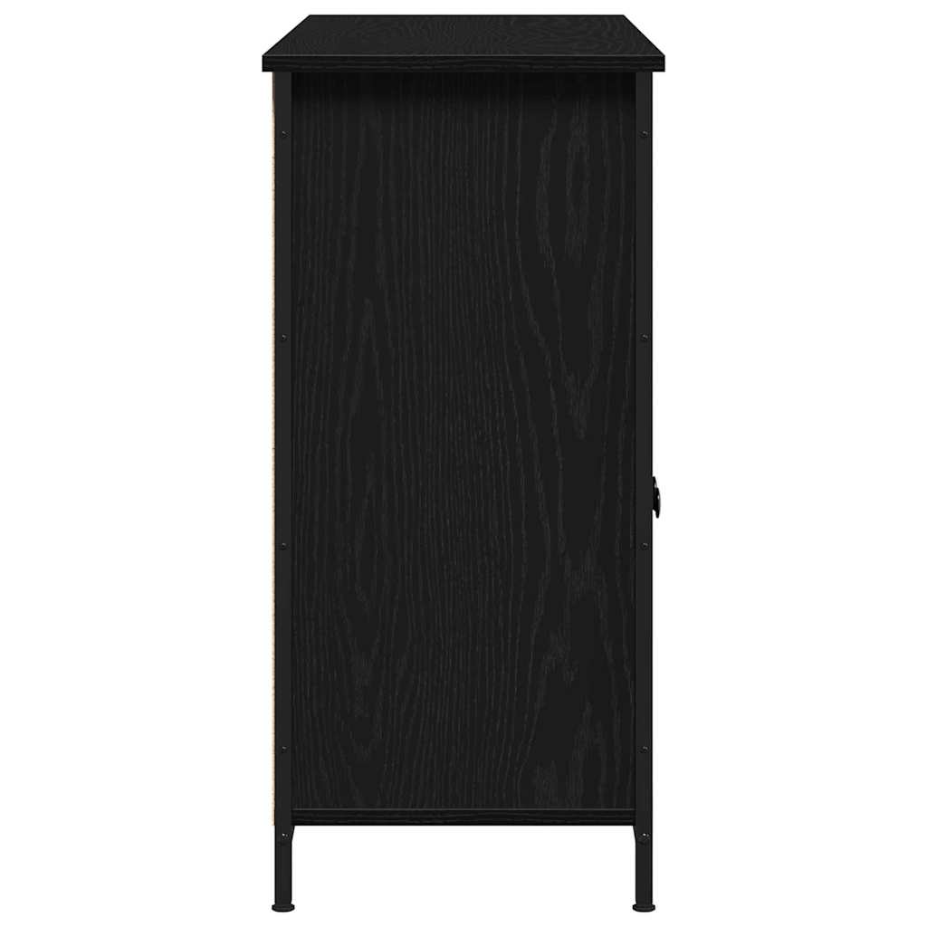 Dressoir Zwart Eiken 100 x 35 x 75 cm