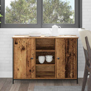 Dressoir bewerkt hout 100x35x70 cm oudhout