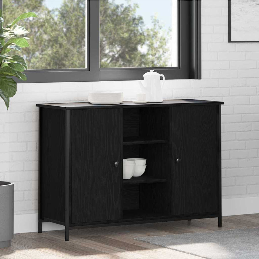 Dressoir Zwart Eiken 100 x 35 x 70 cm