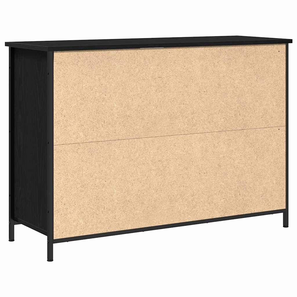 Dressoir Zwart Eiken 100 x 35 x 70 cm
