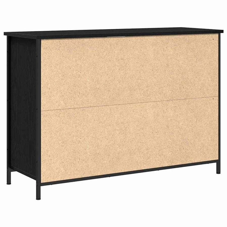 Dressoir Zwart Eiken 100 x 35 x 70 cm