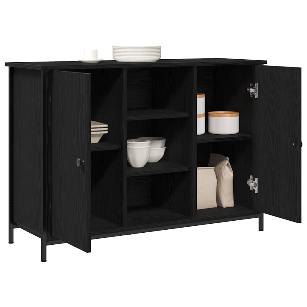 Dressoir Zwart Eiken 100 x 35 x 70 cm