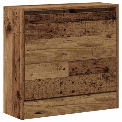 Schoenenkast met plank Oudhout 60 x 21 x 57 cm Bewerkt hout