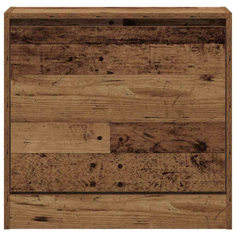 Schoenenkast met plank Oudhout 60 x 21 x 57 cm Bewerkt hout