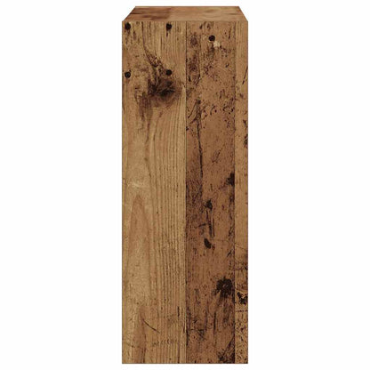 Schoenenkast met plank Oudhout 60 x 21 x 57 cm Bewerkt hout