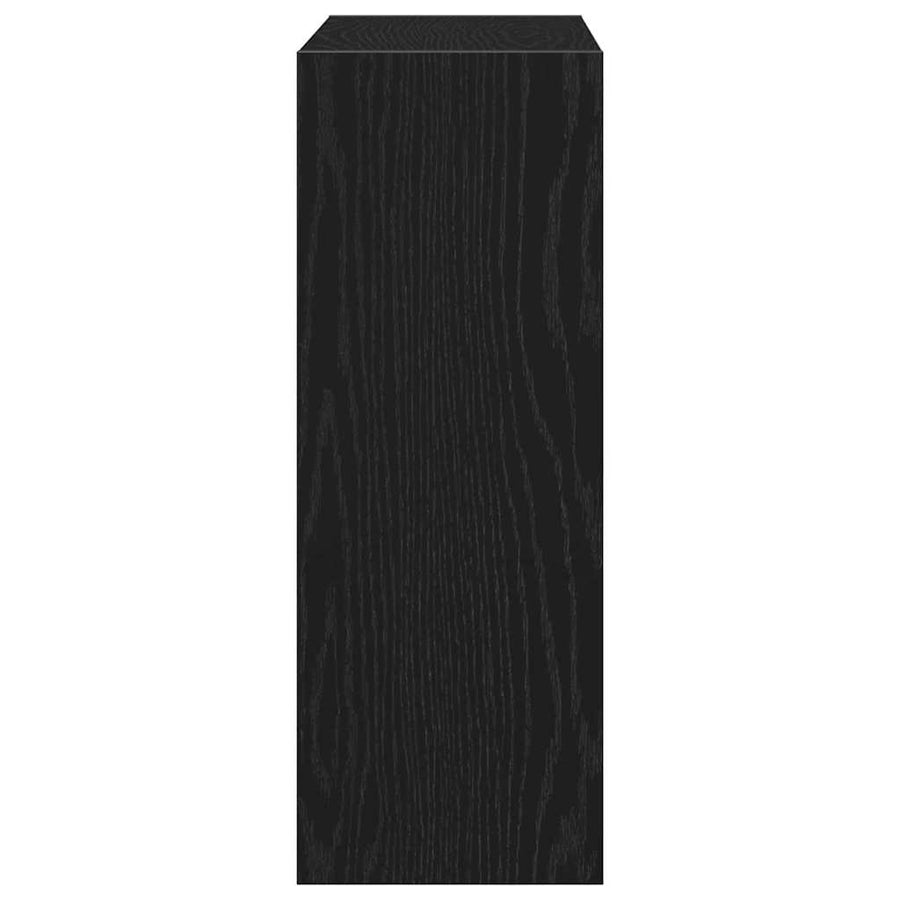 Schoenenkast met plank Zwart Eiken 60 x 21 x 57 cm Bewerkt hout