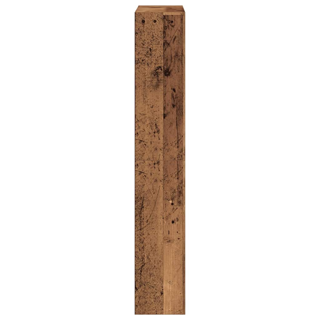 Schoenenkast met plank Oudhout 80 x 21 x 125,5 cm Bewerkt hout