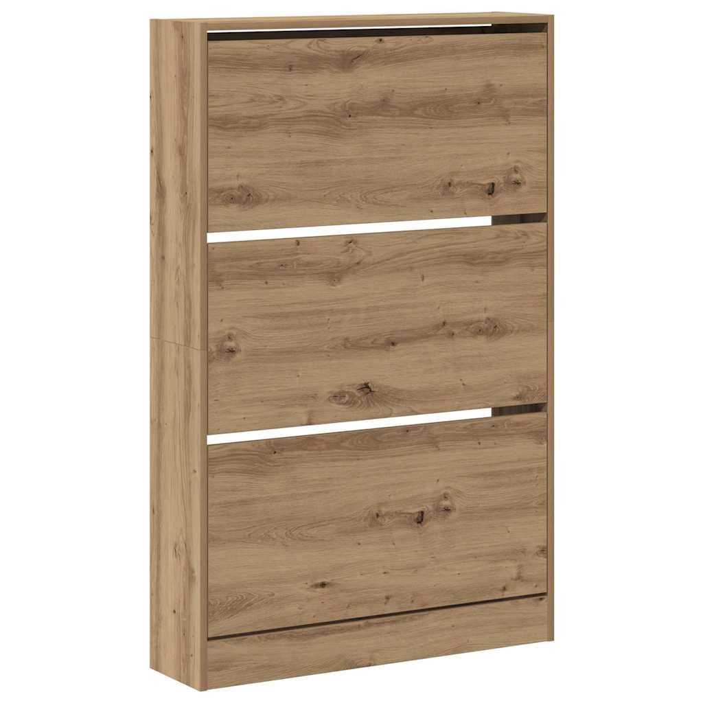 Schoenenkast Artisan Eiken 80 x 21 x 125,5 cm Bewerkt hout