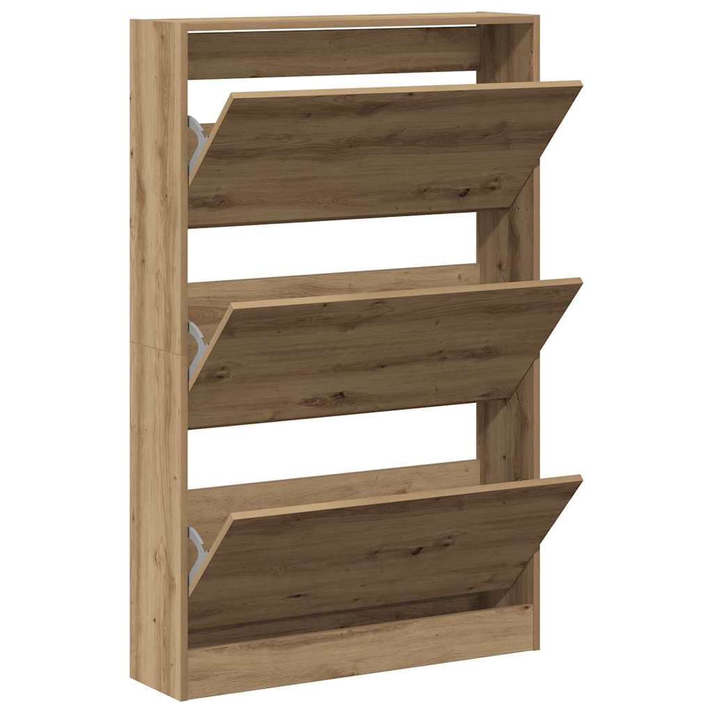 Schoenenkast Artisan Eiken 80 x 21 x 125,5 cm Bewerkt hout