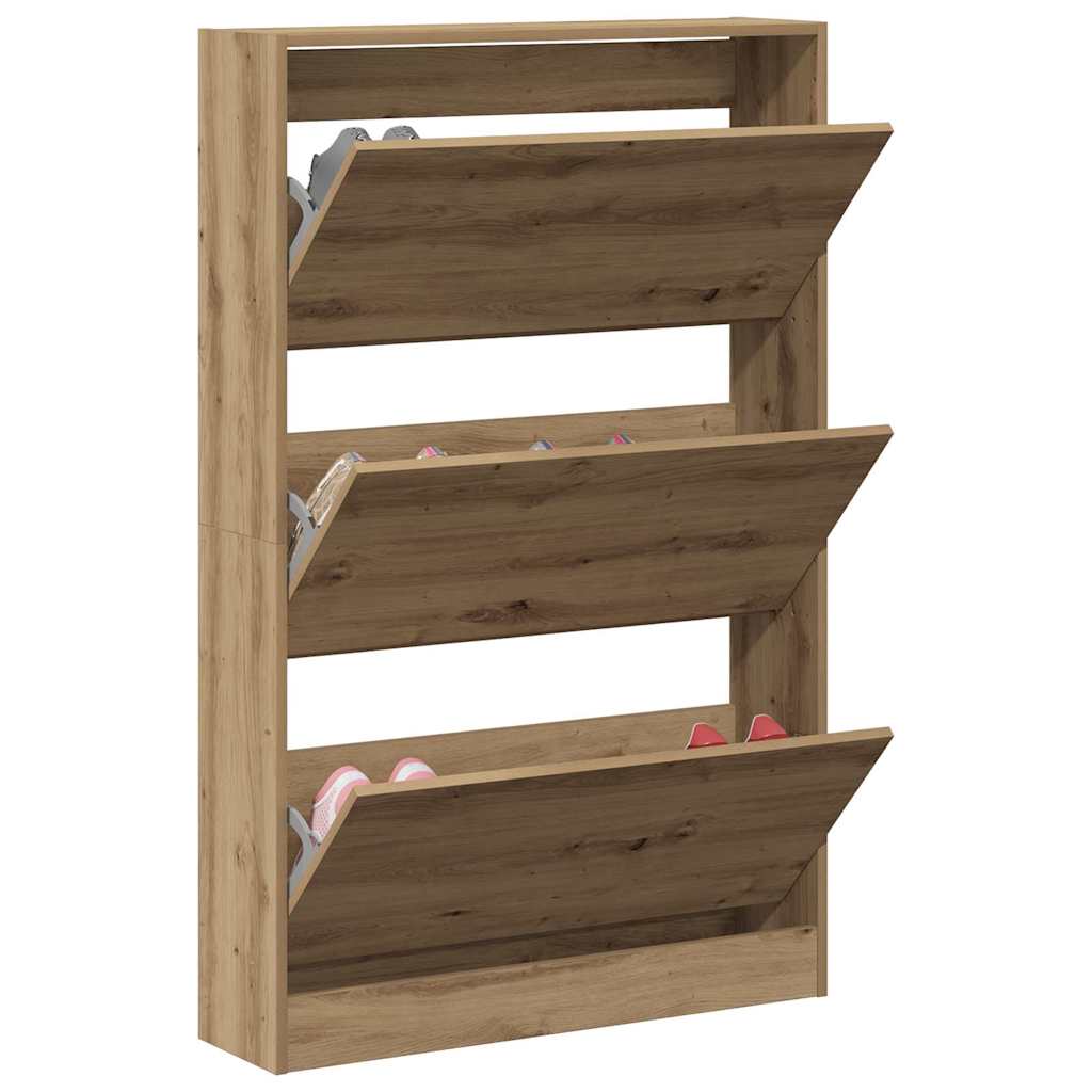Schoenenkast Artisan Eiken 80 x 21 x 125,5 cm Bewerkt hout